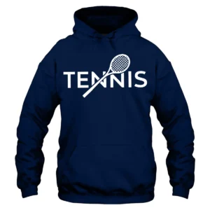I Love Tennis Sport Hoodie - Navy