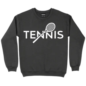I Love Tennis Sport Sweatshirt - Dark Grey