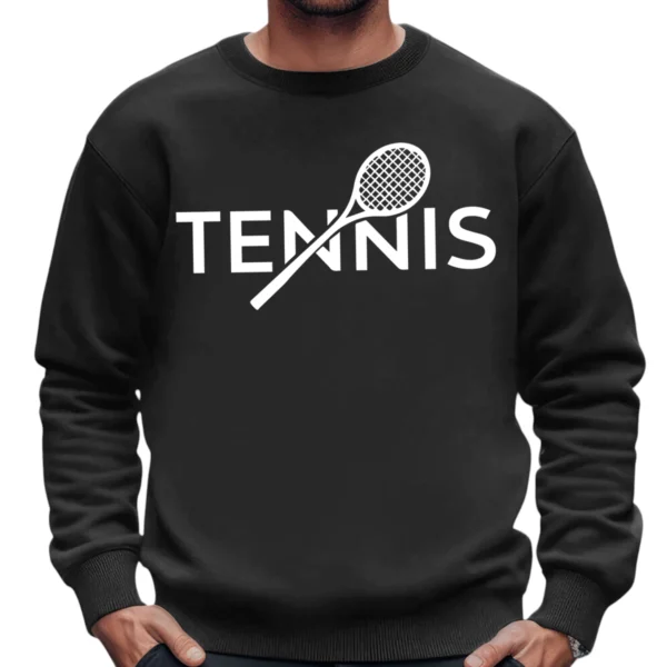 I Love Tennis Sport Sweatshirt - Dark Grey