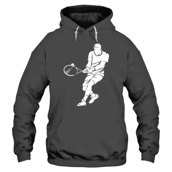Play Tennis Everyday Hoodie - Dark Grey