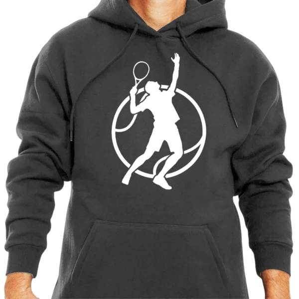 Tennis Lifestyle Passion Hoodie - Dark Grey