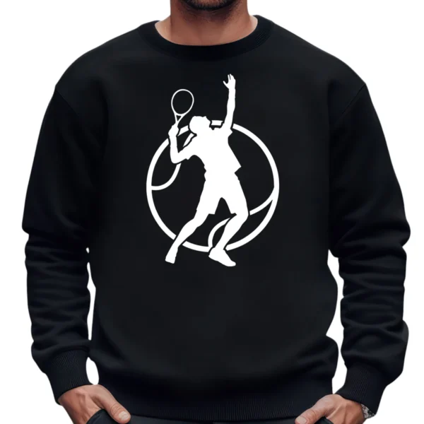 Tennis Lifestyle Passion Sweatshirt - Black
