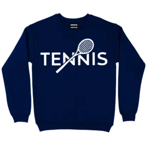 I Love Tennis Sport Sweatshirt - Navy