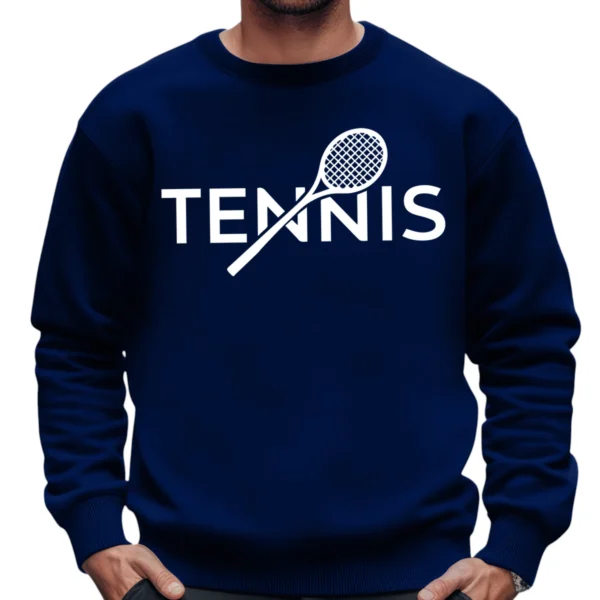 I Love Tennis Sport Sweatshirt - Navy