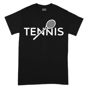 I Love Tennis Sport TShirt - Black