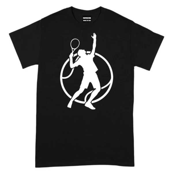 Tennis Lifestyle Passion TShirt - Black