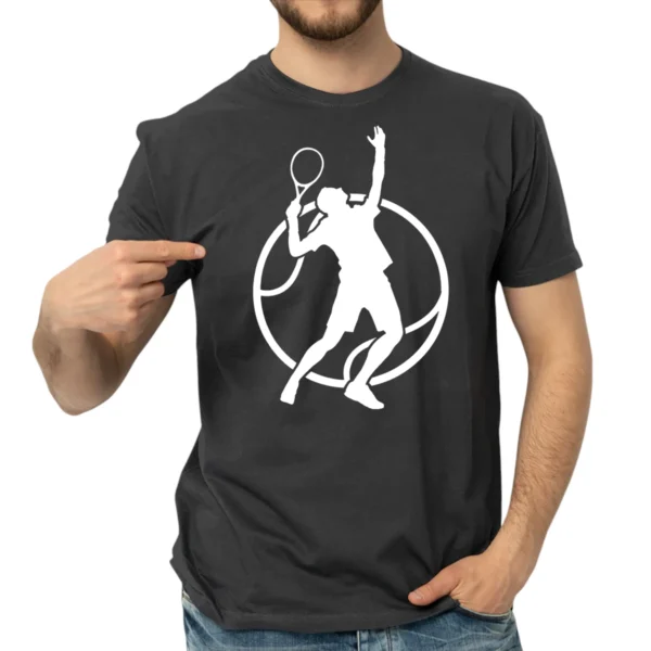 Tennis Lifestyle Passion TShirt - DarkGrey